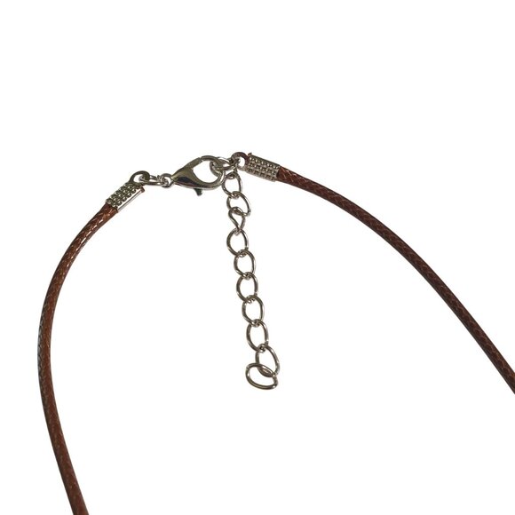 Polished Carnelian Pendant Necklace Lobster Clasp Healing Stone Beach Core - Picture 2 of 4